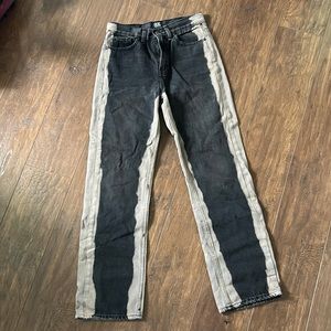 Black and grey jeans